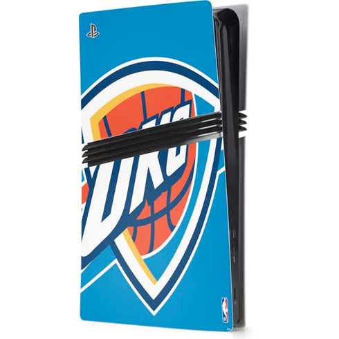 NBA Oklahoma City Thunder Large Logo PS5 Pro Console Skin