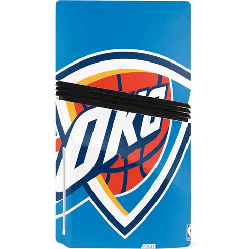 NBA Oklahoma City Thunder Large Logo PS5 Pro Disk Bundle Skin