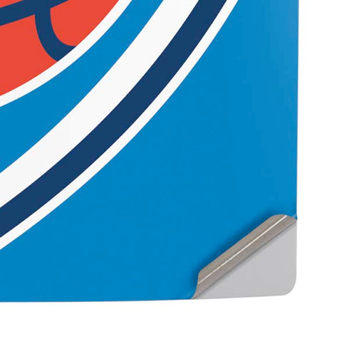 NBA Oklahoma City Thunder Large Logo PS5 Pro Disk Console Skin