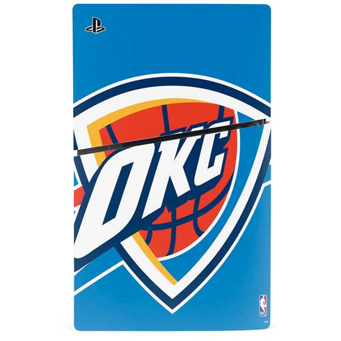 NBA Oklahoma City Thunder Large Logo PS5 Slim Digital Edition Console Skin