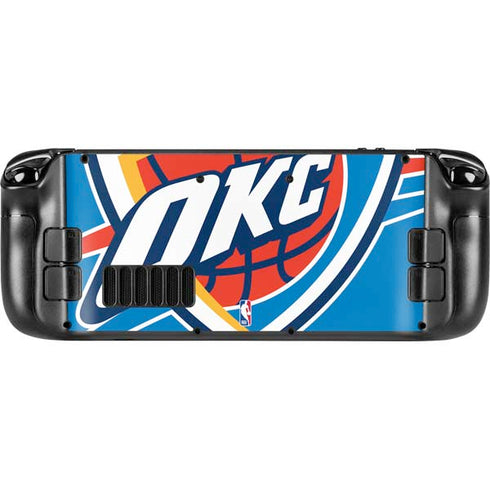 NBA Oklahoma City Thunder Large Logo Steam Deck Handheld Gaming Computer Skin