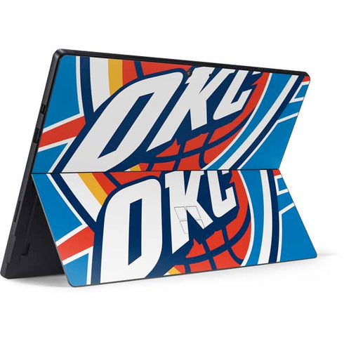 NBA Oklahoma City Thunder Large Logo Surface Pro 7 Skin