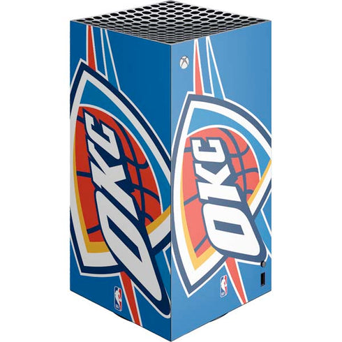 NBA Oklahoma City Thunder Large Logo XBox Series X Digital Edition Console Skin