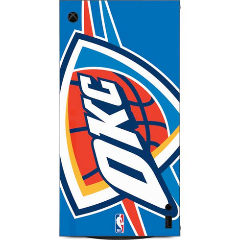NBA Oklahoma City Thunder Large Logo XBox Series X Digital Edition Console Skin