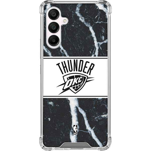 NBA Oklahoma City Thunder Marble Galaxy A16 5G Clear Case