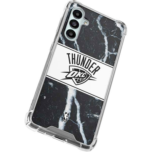 NBA Oklahoma City Thunder Marble Galaxy A16 5G Clear Case