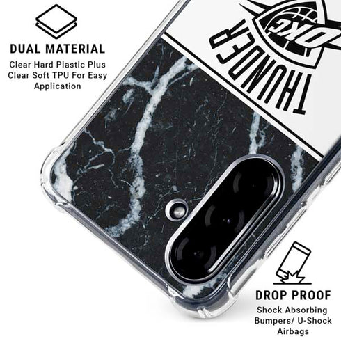 NBA Oklahoma City Thunder Marble Galaxy A36 5G Clear Case