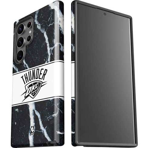 NBA Oklahoma City Thunder Marble Galaxy S23 Ultra Pro Case