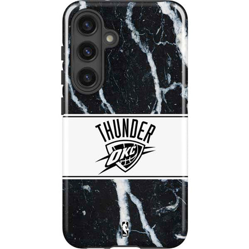 NBA Oklahoma City Thunder Marble Galaxy S25 Impact Case