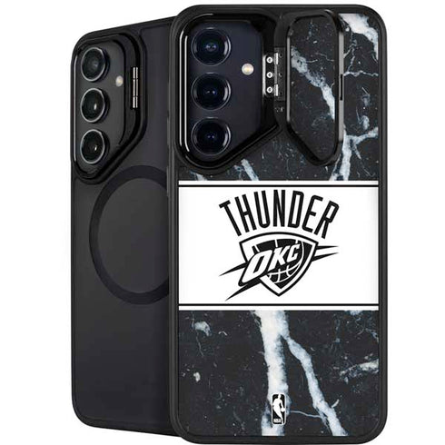 NBA Oklahoma City Thunder Marble Galaxy S24 Plus Kickstand Case