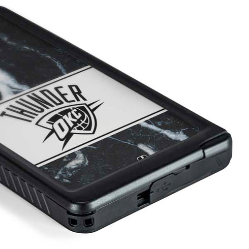 NBA Oklahoma City Thunder Marble Galaxy S24 Ultra Waterproof Case