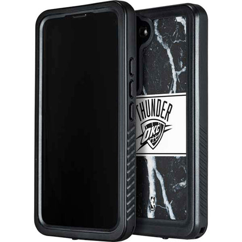 NBA Oklahoma City Thunder Marble Galaxy S24 Waterproof Case