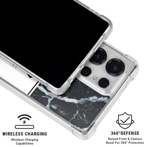 NBA Oklahoma City Thunder Marble Galaxy S25 Ultra Clear Case