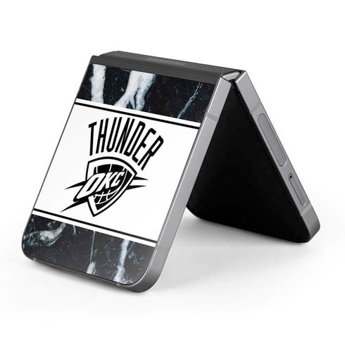 NBA Oklahoma City Thunder Marble Galaxy Z Flip6 Skin