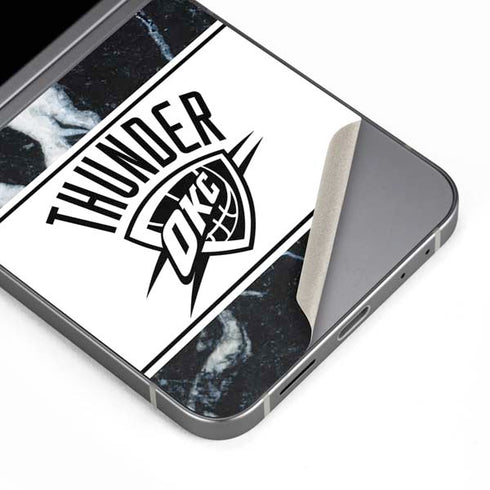 NBA Oklahoma City Thunder Marble Galaxy Z Flip6 Skin