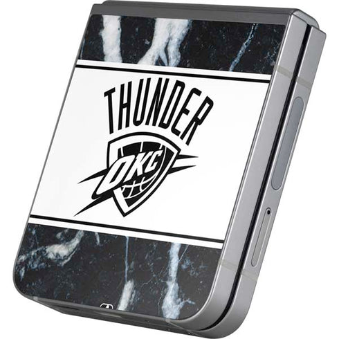 NBA Oklahoma City Thunder Marble Galaxy Z Flip6 Skin