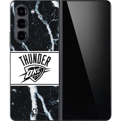 NBA Oklahoma City Thunder Marble Galaxy Z Fold5 5G Skin