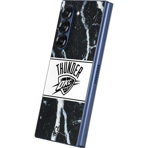 NBA Oklahoma City Thunder Marble Galaxy Z Fold6 Skin
