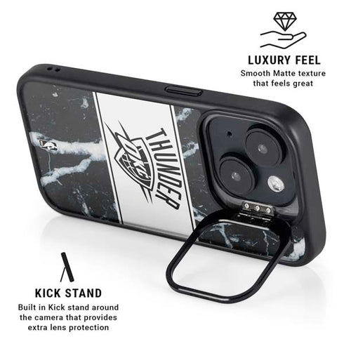 NBA Oklahoma City Thunder Marble iPhone 13 Kickstand Case