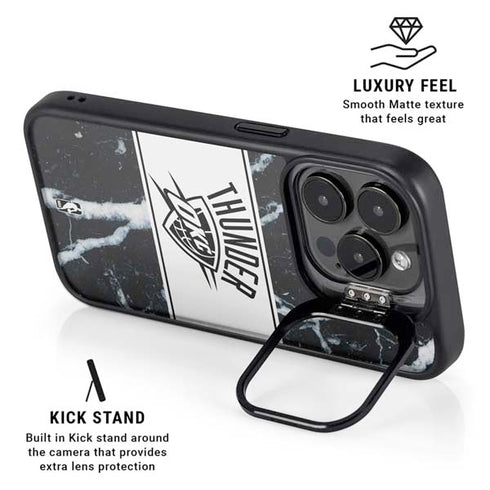 NBA Oklahoma City Thunder Marble iPhone 13 Pro Kickstand Case