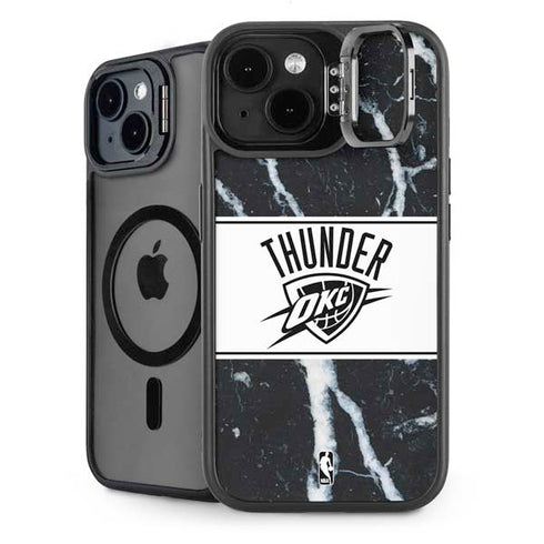 NBA Oklahoma City Thunder Marble iPhone 14 Kickstand Case