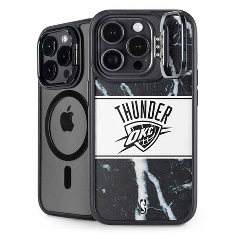 NBA Oklahoma City Thunder Marble iPhone 14 Pro Kickstand Case
