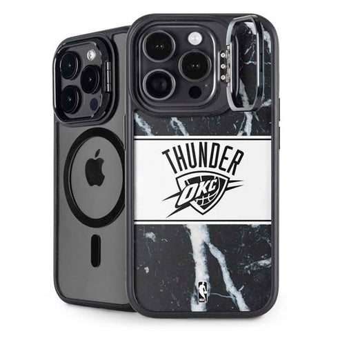 NBA Oklahoma City Thunder Marble iPhone 14 Pro Max Kickstand Case