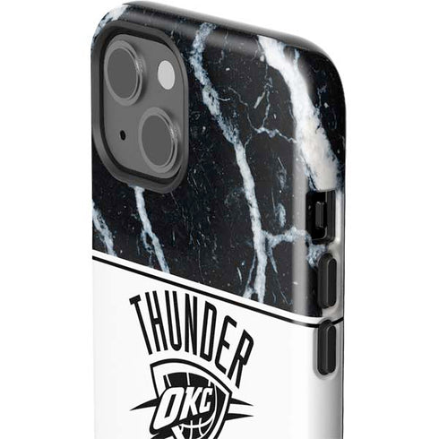 NBA Oklahoma City Thunder Marble iPhone 15 Impact Case