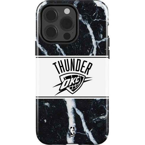 NBA Oklahoma City Thunder Marble iPhone 15 Pro Impact Case