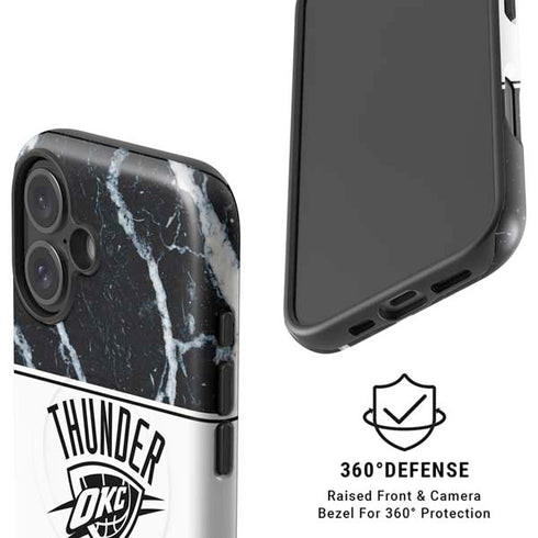 NBA Oklahoma City Thunder Marble iPhone 16 Plus Magsafe Impact Case