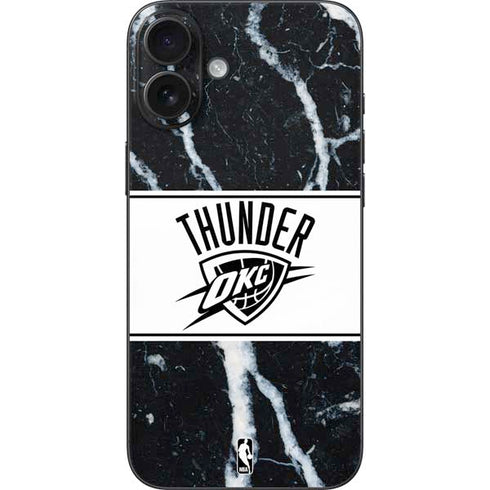 NBA Oklahoma City Thunder Marble iPhone 16 Plus Skin