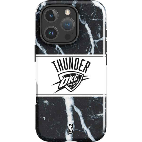 NBA Oklahoma City Thunder Marble iPhone 16 Pro Impact Case