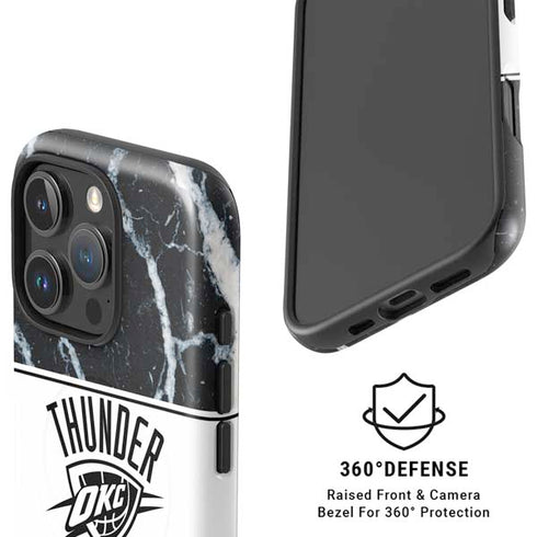 NBA Oklahoma City Thunder Marble iPhone 16 Pro Magsafe Impact Case
