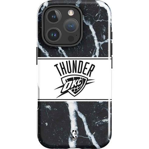 NBA Oklahoma City Thunder Marble iPhone 16 Pro Max Impact Case