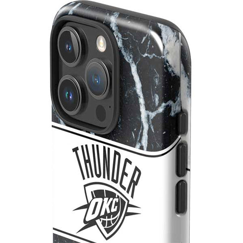 NBA Oklahoma City Thunder Marble iPhone 16 Pro Max Impact Case