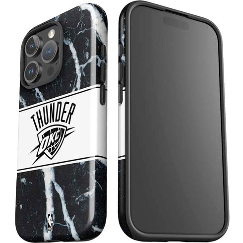 NBA Oklahoma City Thunder Marble iPhone 16 Pro Max Impact Case