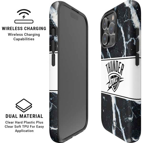 NBA Oklahoma City Thunder Marble iPhone 16 Pro Max Magsafe Impact Case