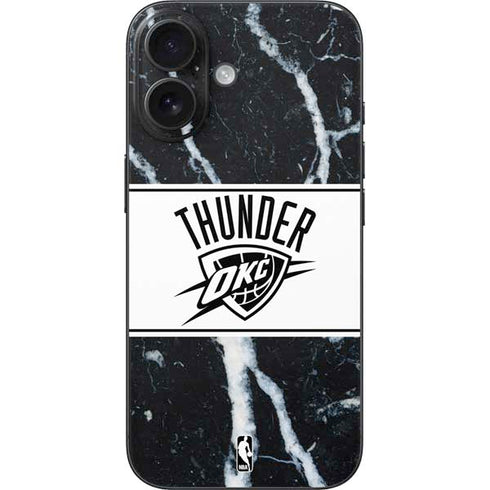 NBA Oklahoma City Thunder Marble iPhone 16 Skin
