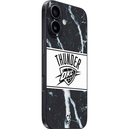 NBA Oklahoma City Thunder Marble iPhone 16 Skin