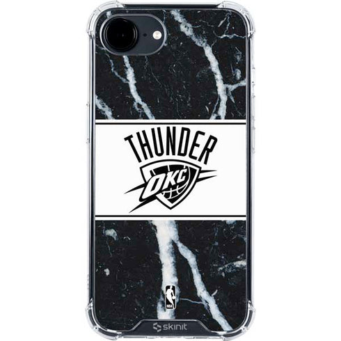 NBA Oklahoma City Thunder Marble iPhone 16e Clear Case