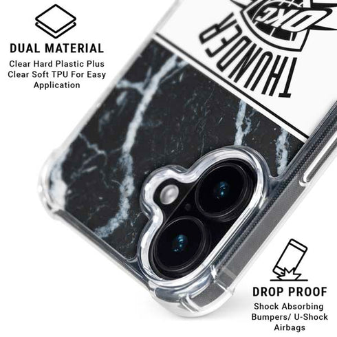 NBA Oklahoma City Thunder Marble iPhone 17 Clear Case