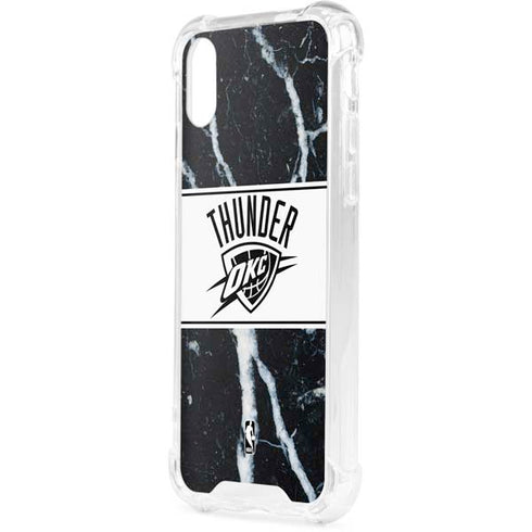 NBA Oklahoma City Thunder Marble iPhone XS Clear Case