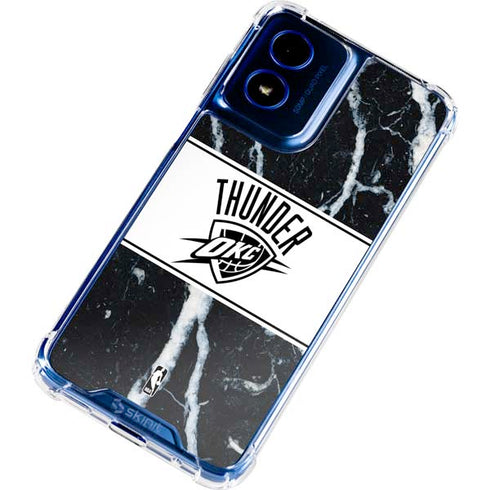 NBA Oklahoma City Thunder Marble Moto G Play 4G (2024) Clear Case
