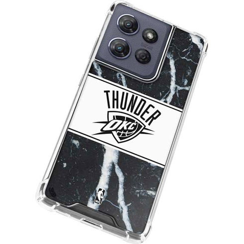 NBA Oklahoma City Thunder Marble Moto G Play 5G (2025) Clear Case