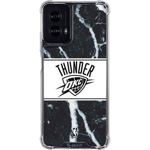 NBA Oklahoma City Thunder Marble Moto G Power 5G (2024) Clear Case