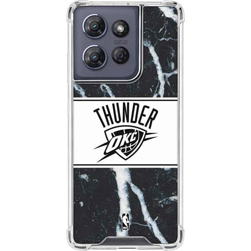 NBA Oklahoma City Thunder Marble Moto G Stylus 5G (2025) Clear Case