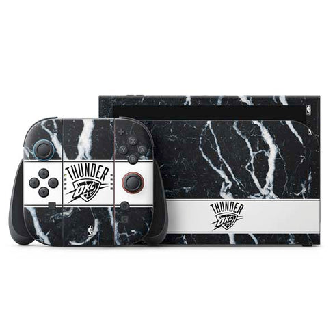 NBA Oklahoma City Thunder Marble Nintendo Switch 2 (2025) with Joy-Con Skin