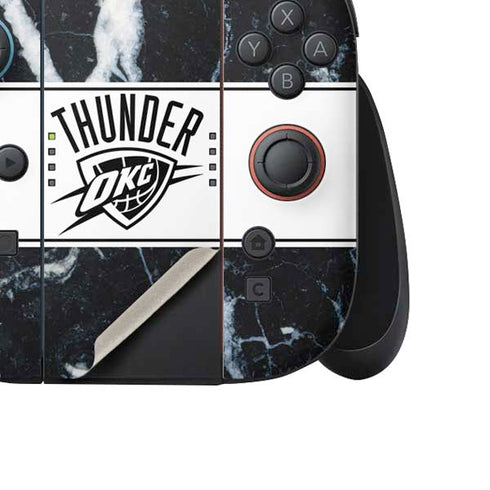 NBA Oklahoma City Thunder Marble Nintendo Switch 2 (2025) Joy-Con Controller Skin