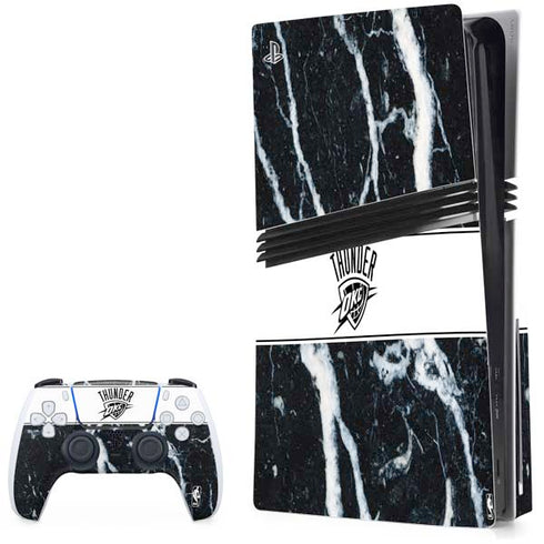 NBA Oklahoma City Thunder Marble PlayStation PS5 Skins