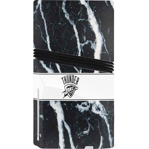 NBA Oklahoma City Thunder Marble PS5 Pro Disk Console Skin